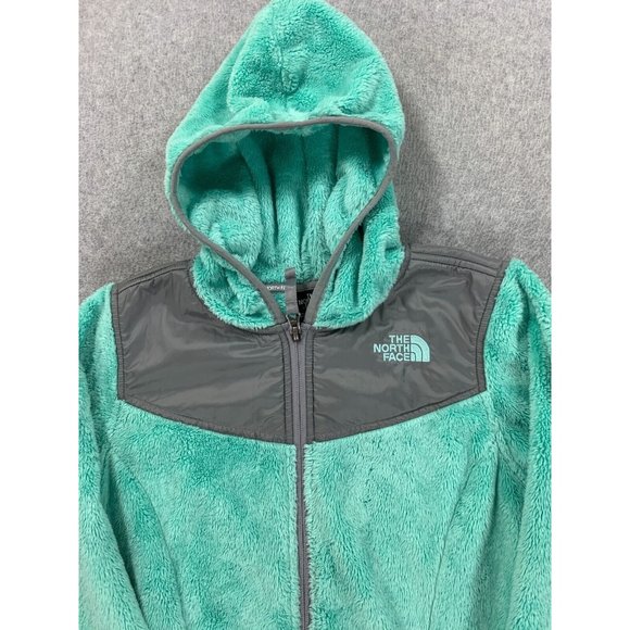 The North Face Denali‎ Fleece Full Zip Hoodie Jacket (Girl's Large) Green - Picture 2 of 12